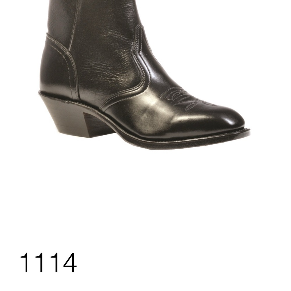 Men's Black Leather Boulet Boots